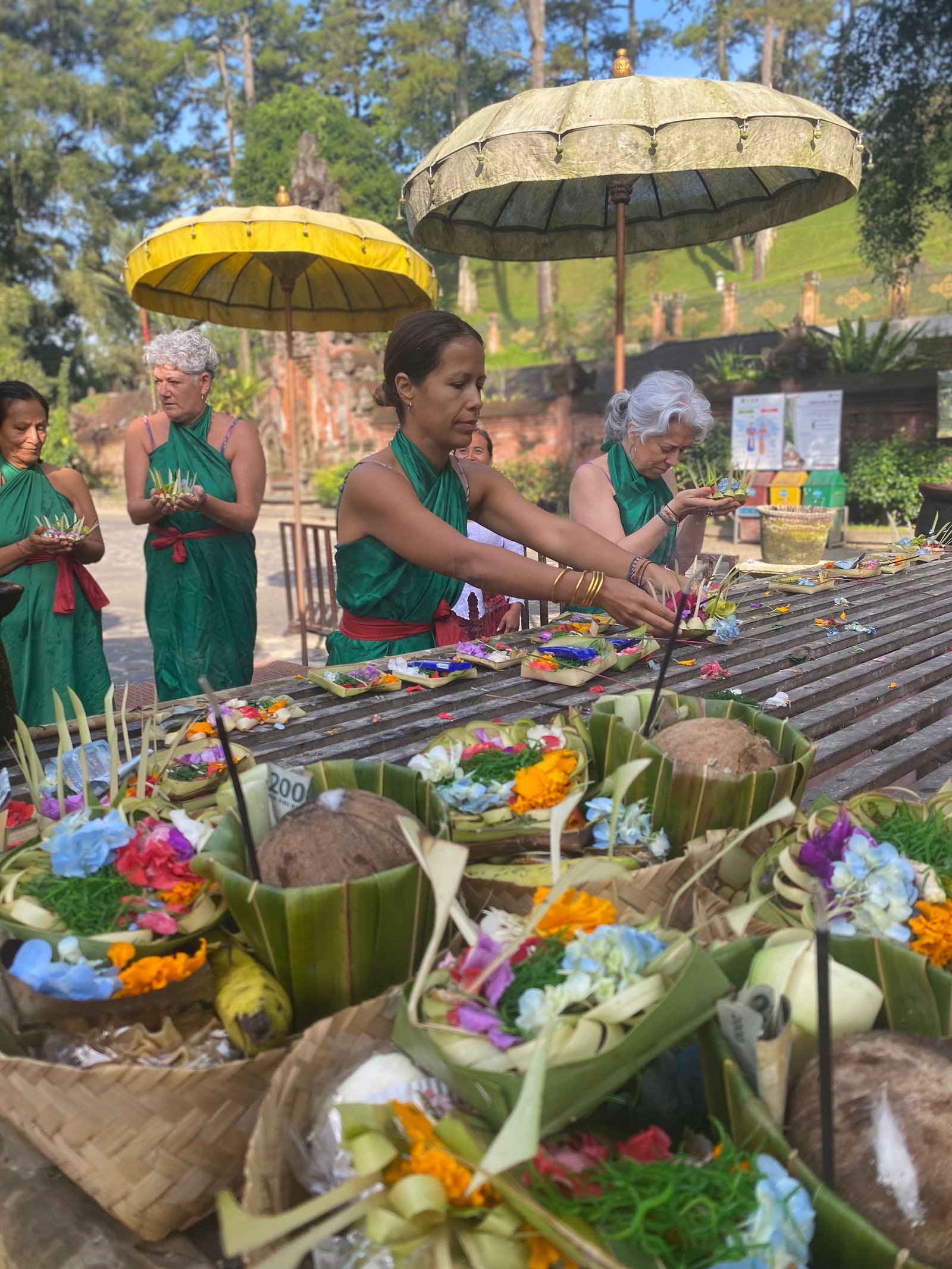 templo balines - ofrendas
